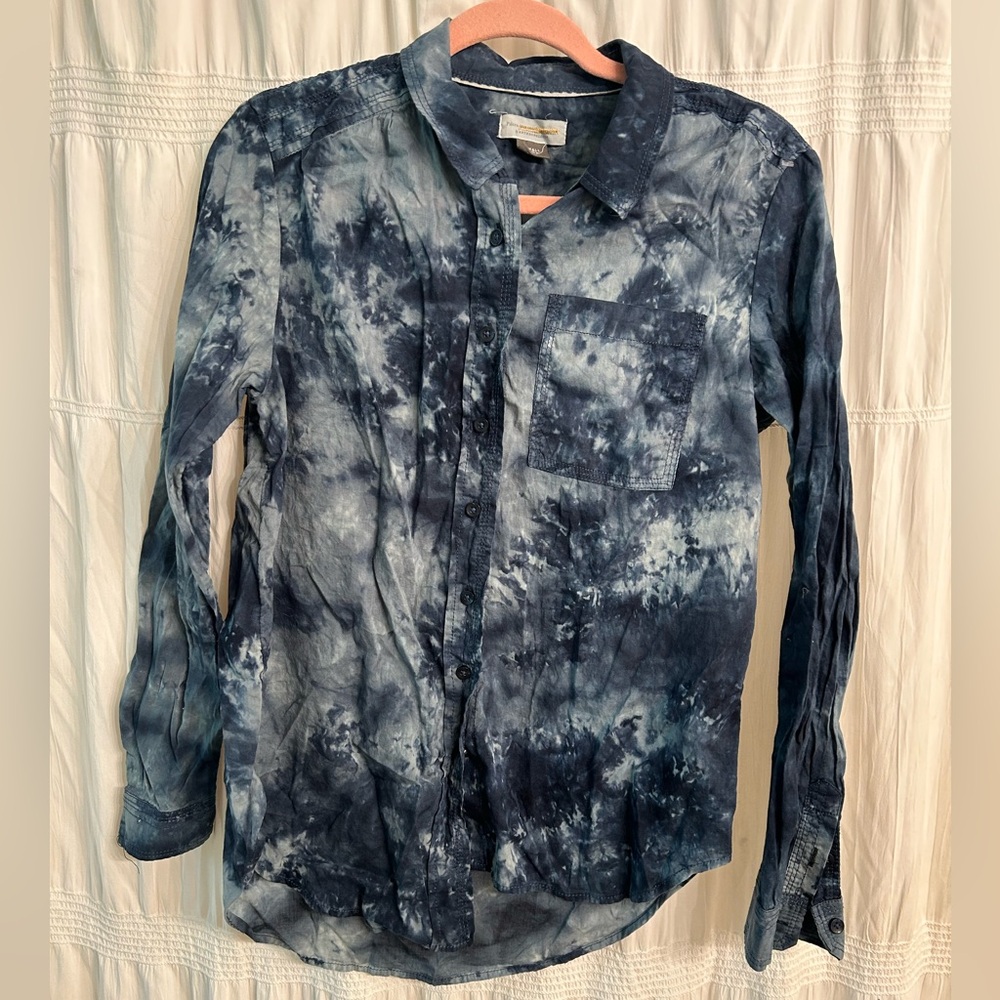Blue anthropologie button up